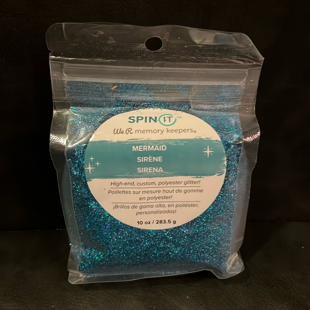 Spin It Mermaid We R Memory Keepers High-End, Custom, Polyester Glitter